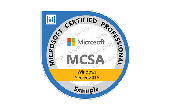 MCSA: Windows Server 2016