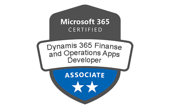 Microsoft Certified: Dynamics 365: Finance and Operations Apps Developer Associate