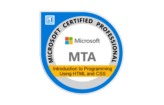 Microsoft Technology Associate Introduction to Programming Using HTML and CSS